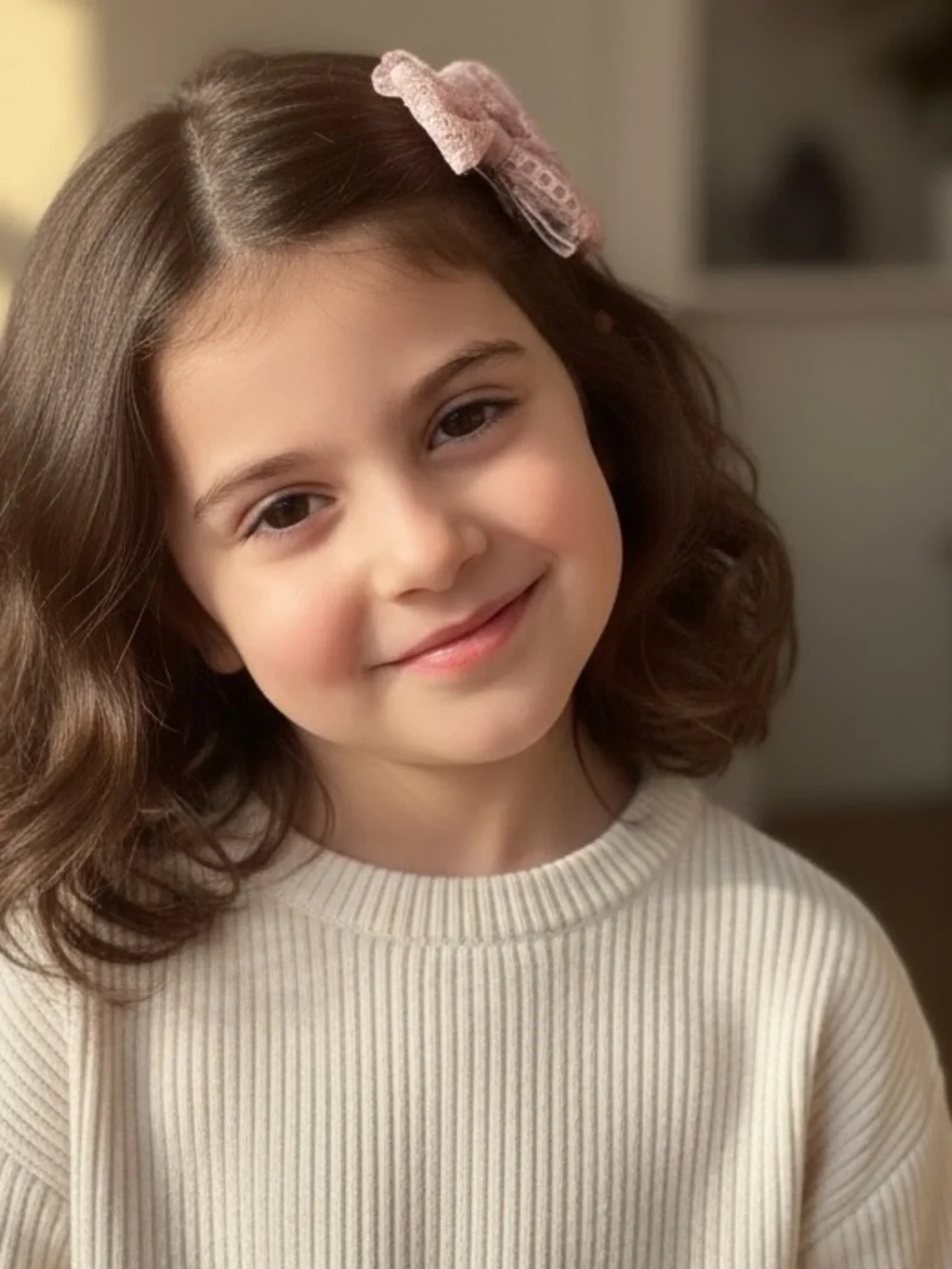 Dusty Rose Lace Bow Hair Clips - Set of 2 - Picture 7 of 12